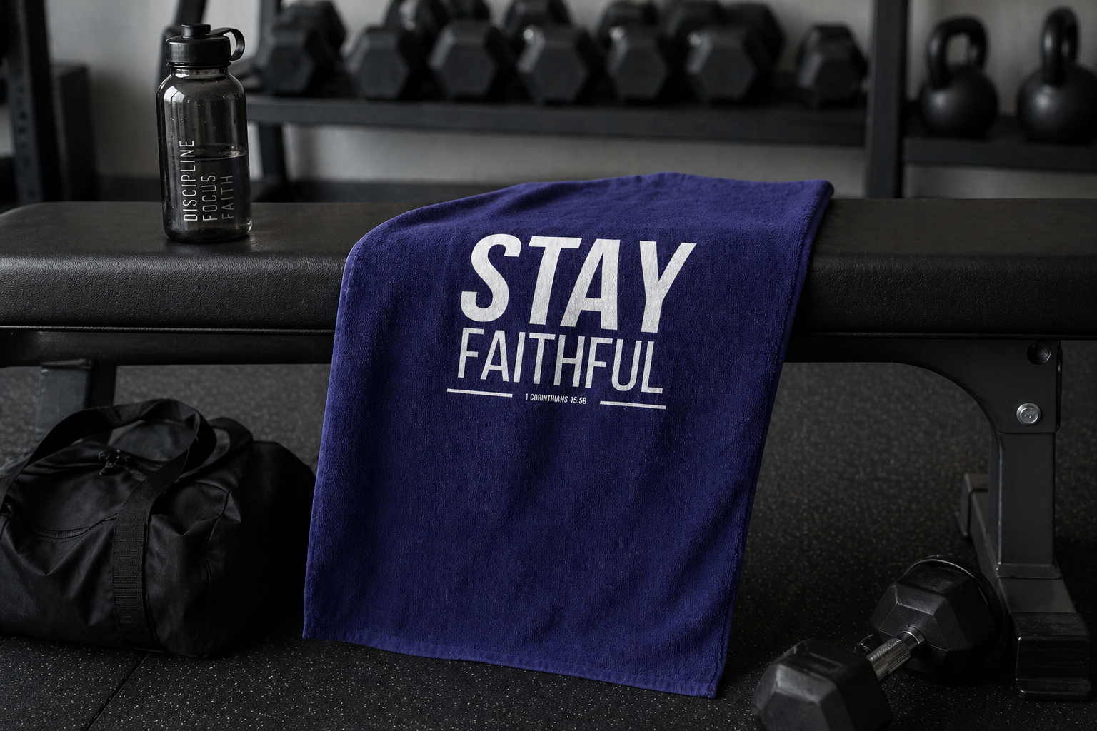 Stay Faithful Gym Towel