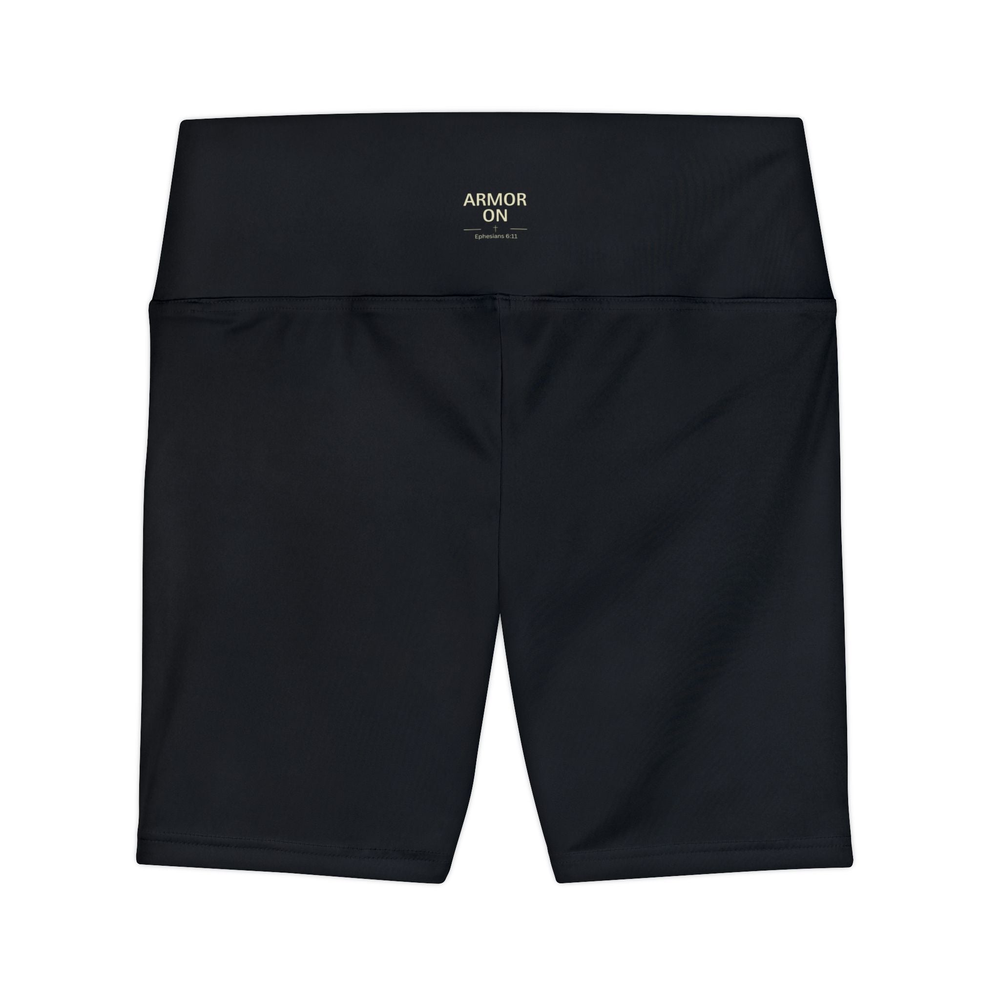 "Armor On" Women's Workout Shorts — High-Waist Biker Shorts